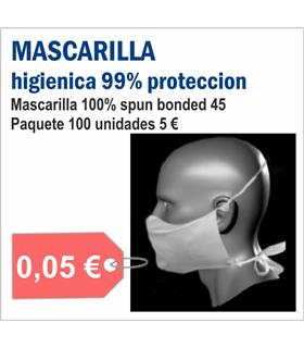 MASCARILLAS HIGIENICAS DESECHABLES (100 UNID.)