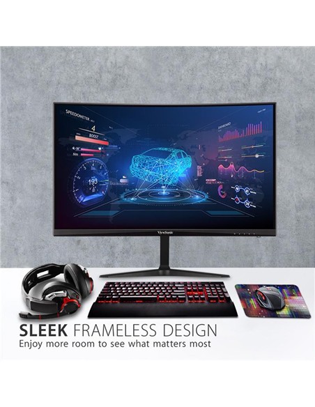 MONITOR VIEWSONIC 24 CURVO LED FHD HDMI DP 165Hz 3