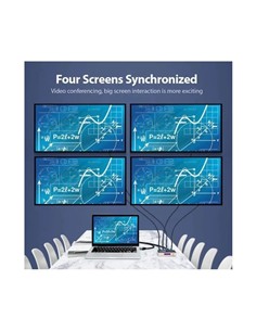 DUPLICADOR VENTION 4XHDMI HEMBRA - HDMI MACHO GOLD 2