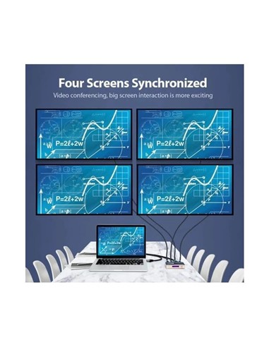 DUPLICADOR VENTION 4XHDMI HEMBRA - HDMI MACHO GOLD