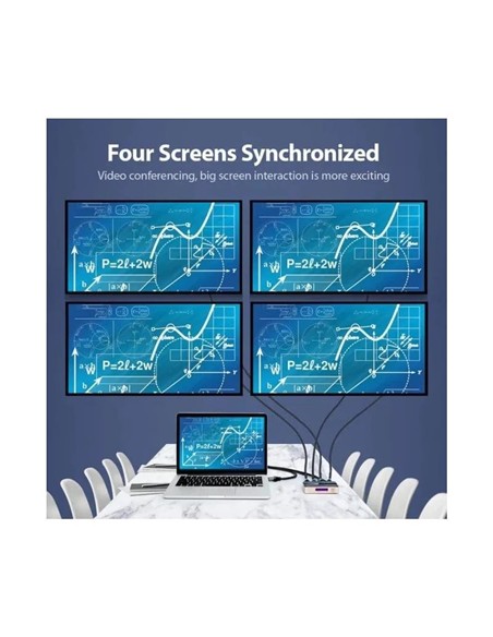 DUPLICADOR VENTION 4XHDMI HEMBRA - HDMI MACHO GOLD