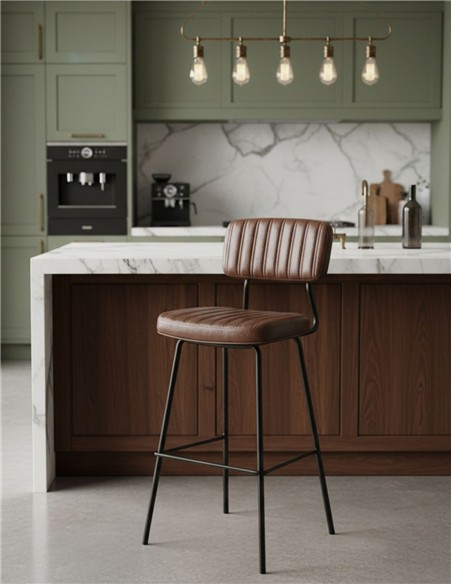 SILLA TABURETE CURSA SIMIL PIEL