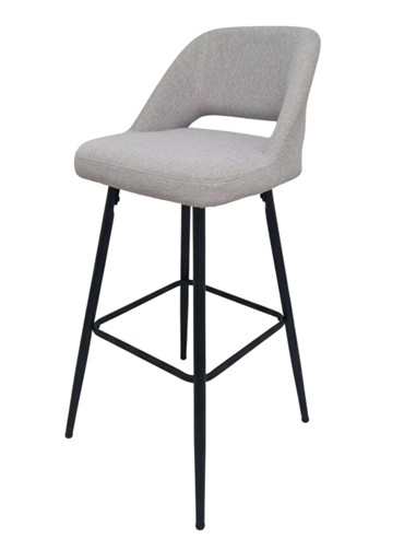 SILLA TABURETE FUNI GRIS