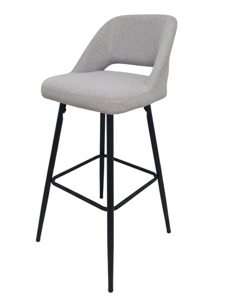 SILLA TABURETE FUNI GRIS