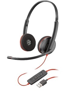 AURICULAR + MICROFONO POLY BLACKWIRE 3220 BIAURAL