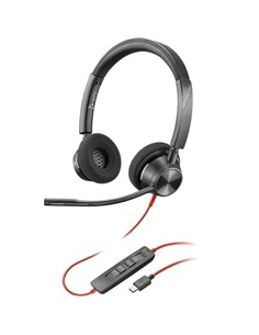 AURICULAR + MICROFONO POLY BLACKWIRE 3320 BIAURAL