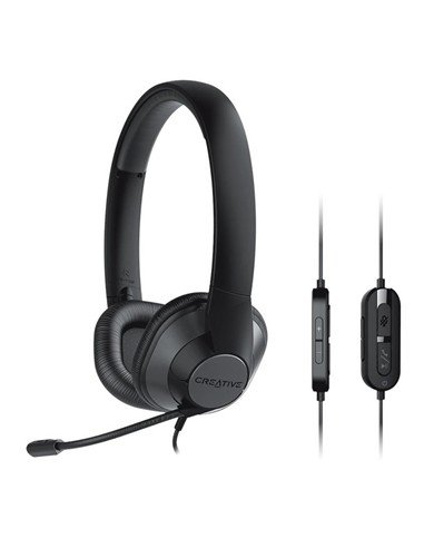 AURICULARES + MICROFONO CREATIVE CHAT MAX HS-720 U