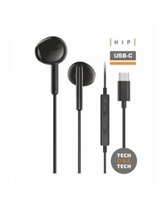 AURICULARES + MICROFONO TECH ONE TECH EAR USB-C BL