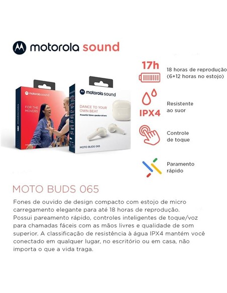 AURICULARES MOTOROLA MOTO BUDS 065 IN EAR ANC BLUE