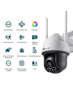 CAMARA IP TP-LINK VIGI PT EXTERIOR 4MP 4MM IR 30M 2