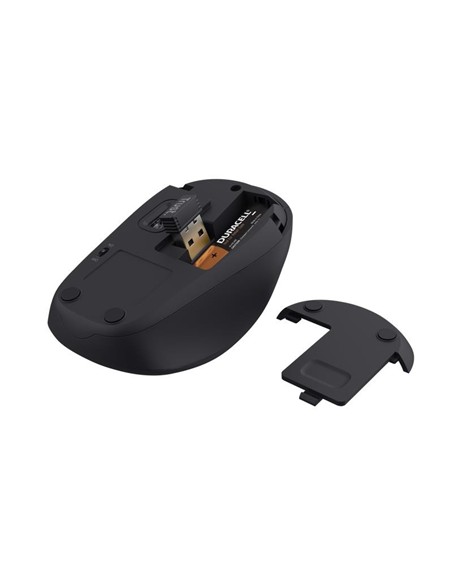 MALETIN TRUST BOLOGNA 16 BLACK + RATON WIRELESS SI