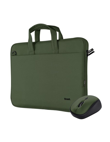 MALETIN TRUST BOLOGNA 16 GREEN + RATON WIRELESS SI