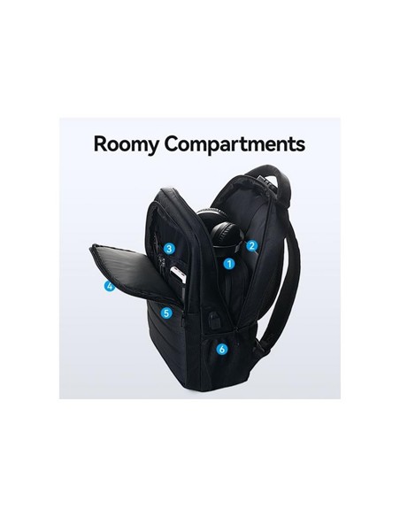 MOCHILA VENTION 14-17 18L IMPERMEABLE BLACK