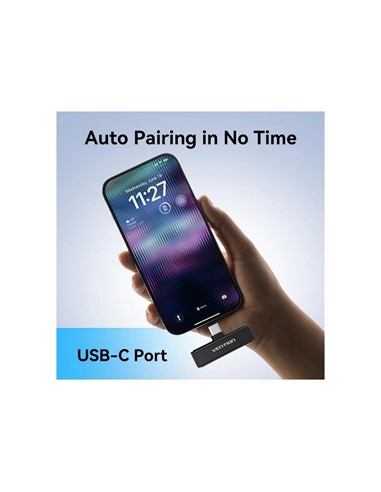 MICROFONO VENTION USB-C LAVALIER 2 MICROFONOS PINZ