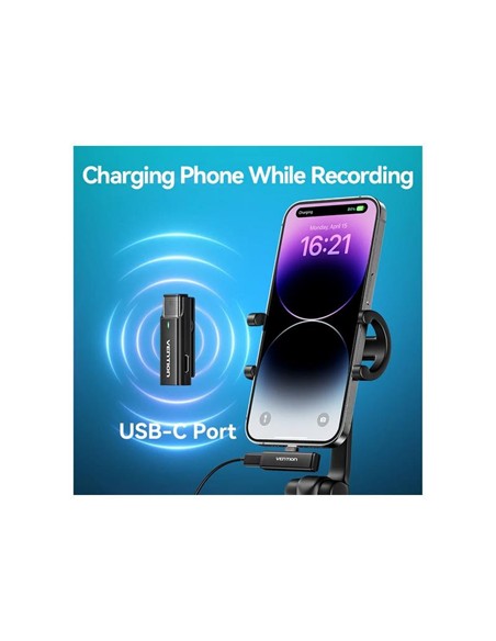 MICROFONO VENTION USB-C LAVALIER 2 MICROFONOS PINZ