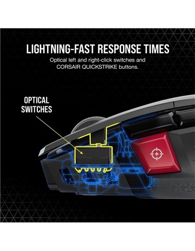 RATON GAMING CORSAIR M65 ULTRA RGB WIRELESS BLACK