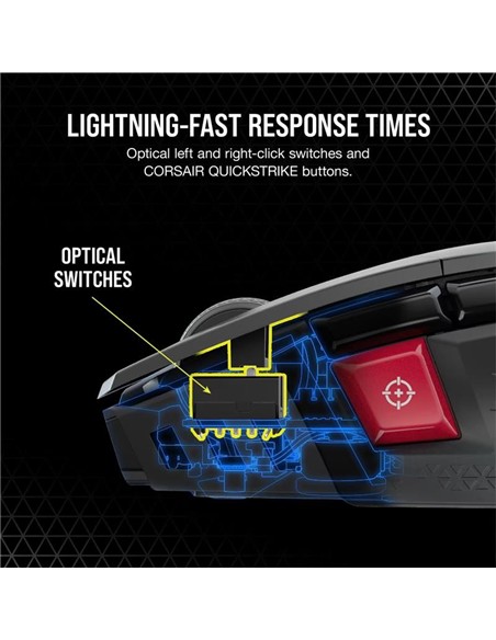 RATON GAMING CORSAIR M65 ULTRA RGB WIRELESS BLACK