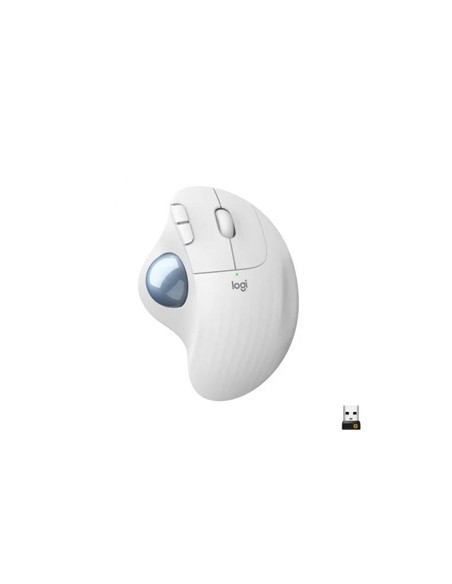 RATON LOGITECH  ERGO M575 BLUETOOTH & WIRELESS WHI