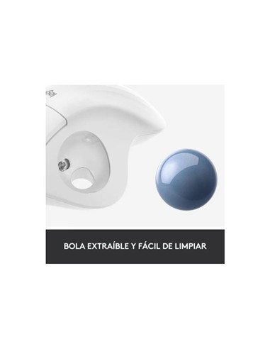 RATON LOGITECH  ERGO M575 BLUETOOTH & WIRELESS WHI