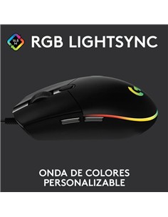 RATON LOGITECH G102 LIGHTSYNC RGB USB BLACK 2