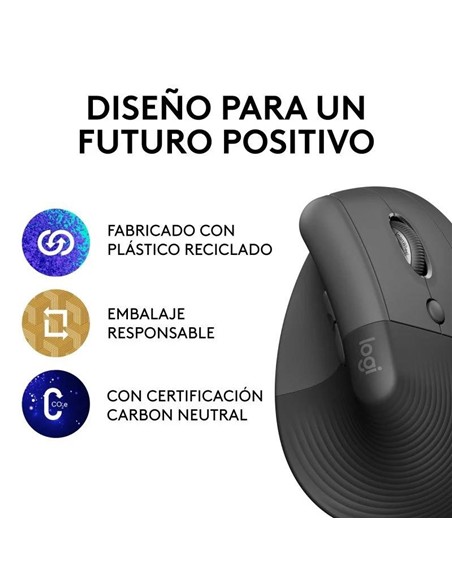 RATON LOGITECH LIFT VERTICAL WIRELESS ERGONOMIC 40