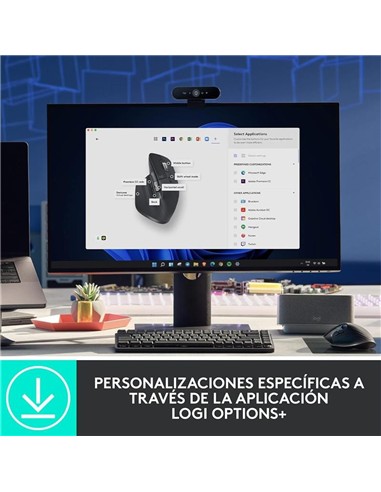 RATON LOGITECH MX MASTER 3S WIRELESS 8000DPI 7 BOT