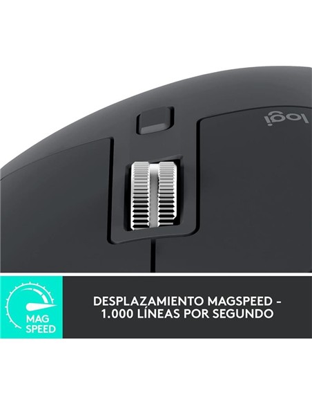 RATON LOGITECH MX MASTER 3S WIRELESS 8000DPI 7 BOT