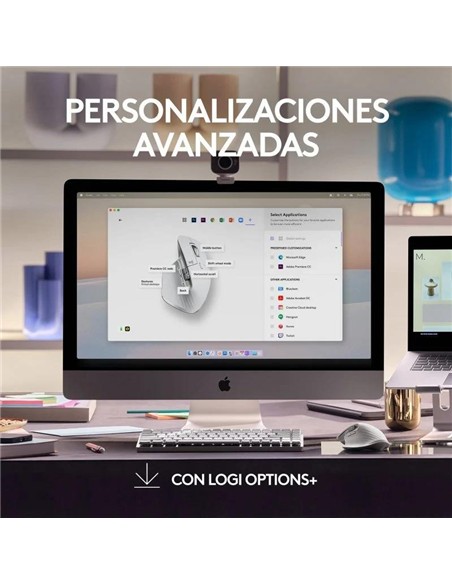RATON LOGITECH MX MASTER 3S WIRELESS 8000DPI 7 BOT