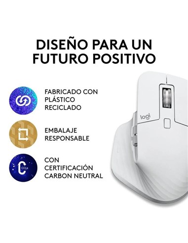 RATON LOGITECH MX MASTER 3S WIRELESS 8000DPI 7 BOT