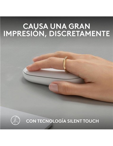 RATON LOGITECH PEBBLE 2 M350S WIRELESS WHITE