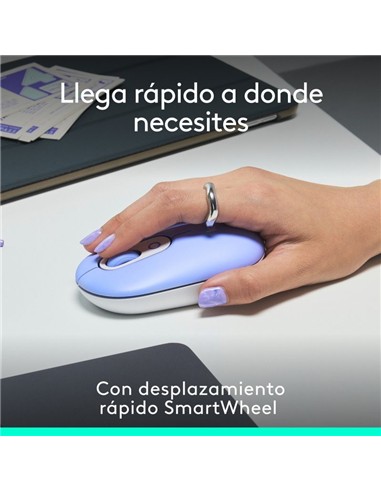 RATON LOGITECH POP MOUSE WIRELESS BLUETOOTH PURPLE