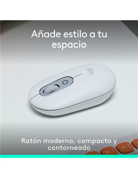 RATON LOGITECH POP MOUSE WIRELESS BLUETOOTH WHITE