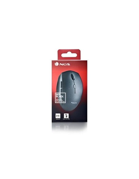 RATON NGS BEE BLACK ERGONOMICO WIRELESS SILENT BLA