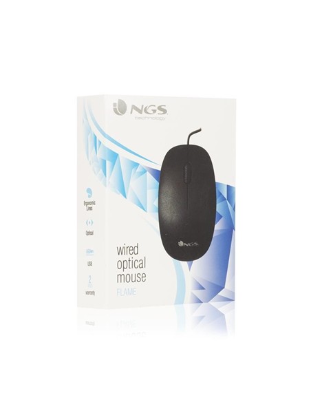 RATON NGS FLAME USB OPTICO BLACK