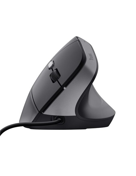 RATON TRUST BAYO II ERGONOMICO 2400 DPI USB BLACK
