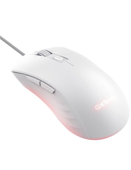 RATON TRUST GAMING GXT 924 YBAR RGB USB 25K DPI WH