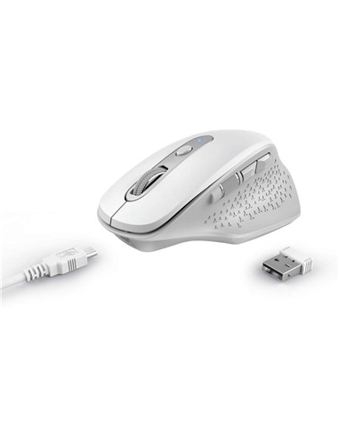 RATON TRUST OZAA ERGONOMICO RECARGABLE WIRELESS WH