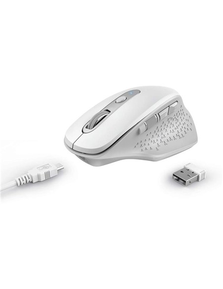RATON TRUST OZAA ERGONOMICO RECARGABLE WIRELESS WH
