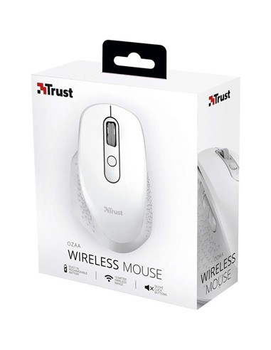 RATON TRUST OZAA ERGONOMICO RECARGABLE WIRELESS WH