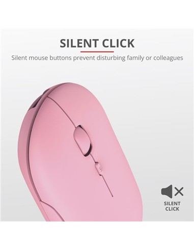 RATON TRUST PUCK RECARGABLE WIRELESS BLUETOOH PINK