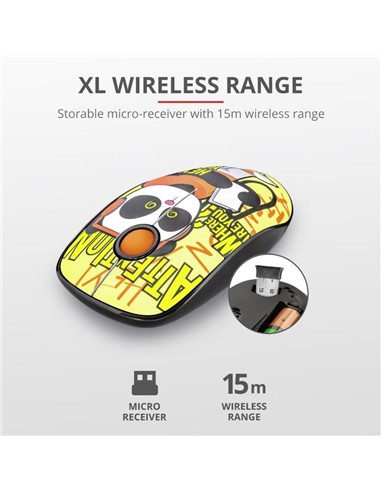 RATON TRUST SKETCH SILENT CLICK WIRELESS YELLOW