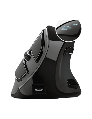 RATON TRUST VOXX ERGONOMICO WIRELESS 9 BOTONES BLA