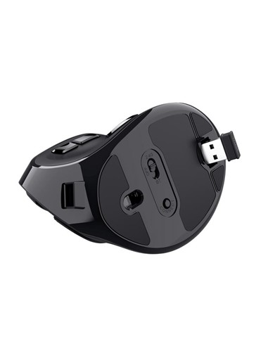 RATON TRUST VOXX ERGONOMICO WIRELESS 9 BOTONES BLA