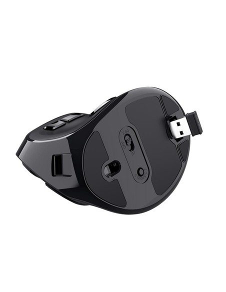 RATON TRUST VOXX ERGONOMICO WIRELESS 9 BOTONES BLA