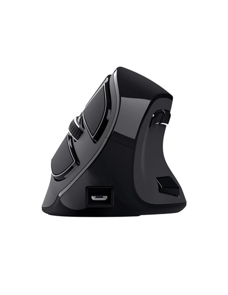 RATON TRUST VOXX ERGONOMICO WIRELESS 9 BOTONES BLA