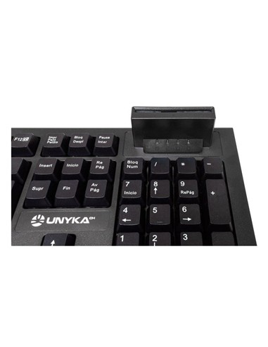 TECLADO + LECTOR UNYKA KB918 LECTOR INTELIGENTE TI