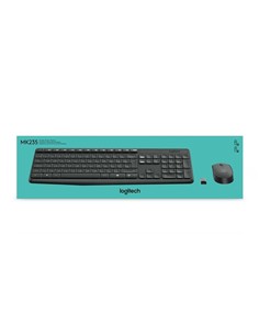 TECLADO + RATON LOGITECH MK235 WIRELESS BLACK 2