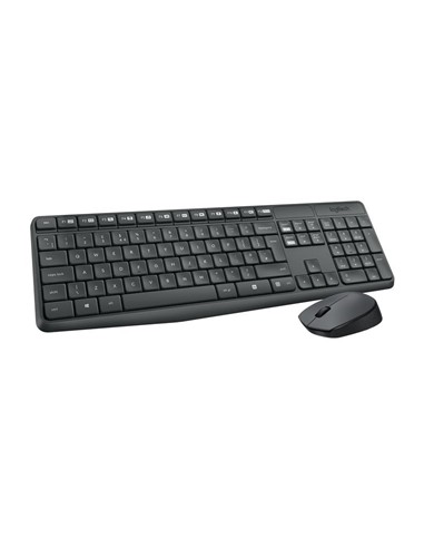 TECLADO + RATON LOGITECH MK235 WIRELESS BLACK