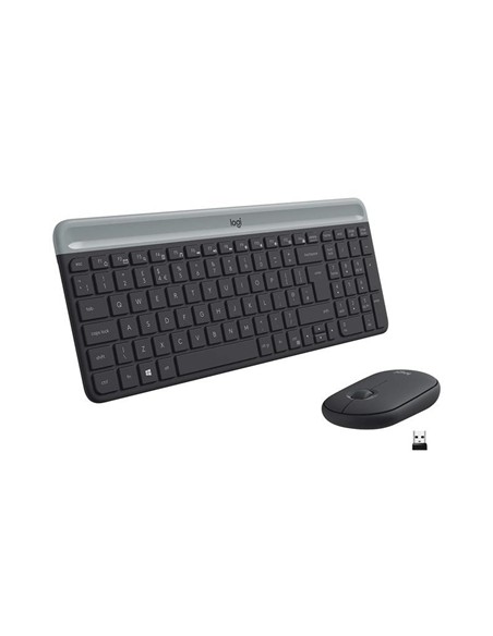 TECLADO + RATON LOGITECH MK470 SLIM WIRELESS SILEN