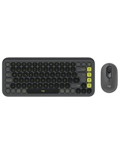 TECLADO + RATON LOGITECH POP ICON WIRELESS BLACK/G